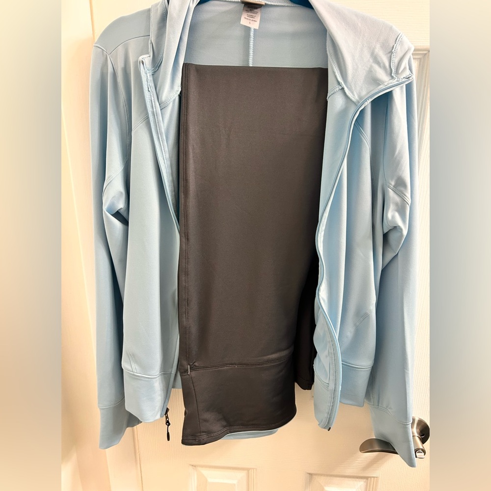 Champion Women's Sky Blue Zip-Up Jogging Outfit - Jacket and Pants